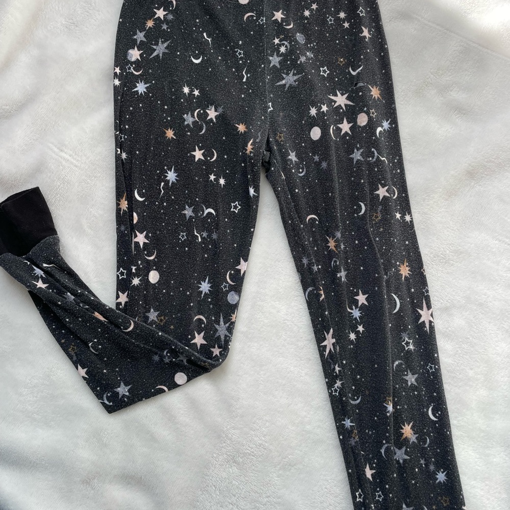 Little Sleepies Counting Stars Bamboo Black Two Piece Long Sleeve Pajama Set - Picture 4 of 5